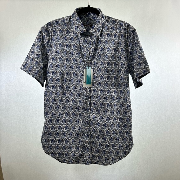 Robert Graham Other - NWT Robert Graham | Size Md Blue Paisley Classic Fit Button Down Short Sleeve